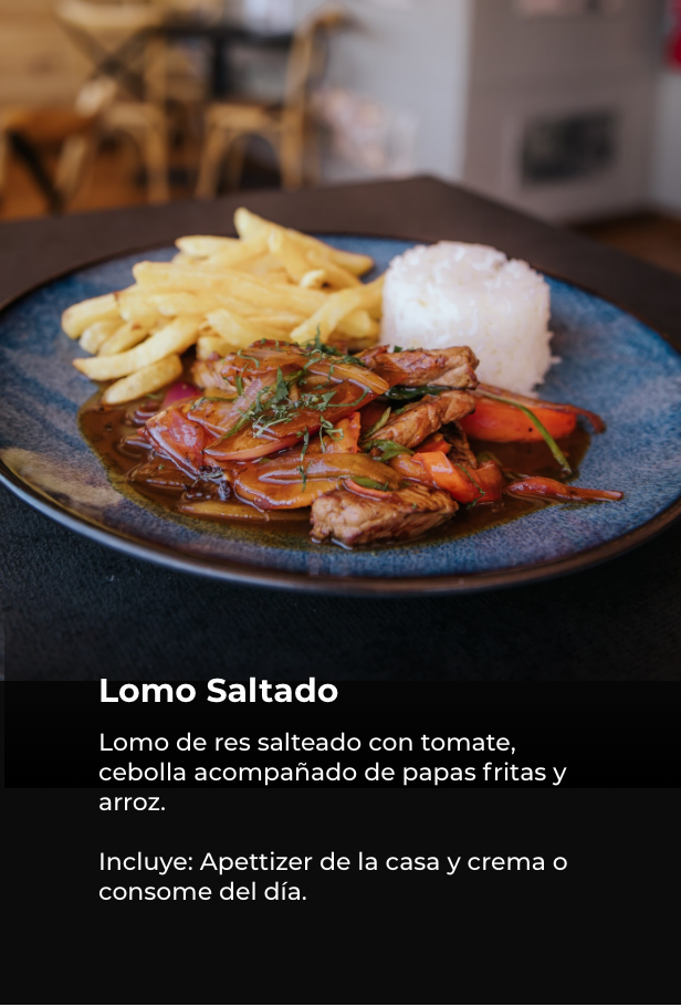 Menu Semanal Lomo Saltado